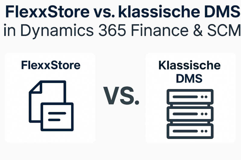 FlexxStore vs. klassische DMS‑Integration in Dynamics 365 Finance &amp; SCM